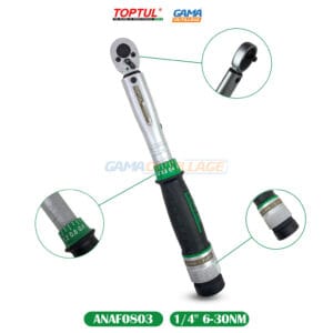 CLE DYNAMOMETRIQUE 1/4" 6-30NM TOPTUL