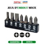 JEUX D'EMBOUT MIXTE 07PCS TOPTUL
