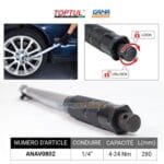 CLE DYNAMOMETRIQUE 1/4 4-24 NM TOPTUL