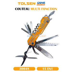 COUTEAU MULTI FONCTION 15 EN1 TOLSEN