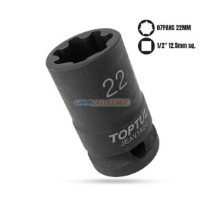 DOUILLE 1/2 7PANS N°22 POUR ETRIER AUDI TOPTUL