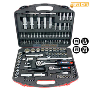 CAISSE A DOUILLE 1/2-1/4 110PCS 12PTS AKRAFT