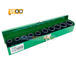 JEUX DOUILLE 1/2 A CHOC 10PCS 10-24 TOPTUL