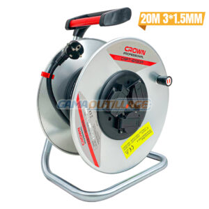 ENROULEUR CABLE ELECTRIQUE 20M 3*1.5MM CROWN