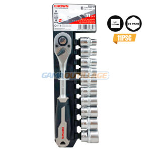 JEUX DOUILLE ET CLIQUET 1/2 11PCS CROWN