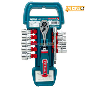 KIT CLIQUET ET DOUILLE 1/4 12PCS TOTAL