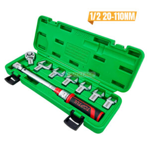 CAISSE CLE DYNAMOMETRIQUE A FOURCHE 1/2" 20-110NM 08PCS TOPTUL