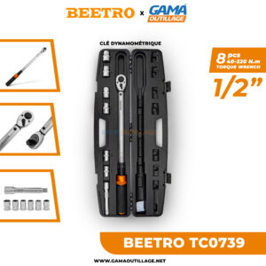 CLE DYNAMOMETRIQUE 40-220N.M 08PCS BEETRO